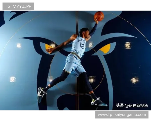 孟菲斯灰熊组织进攻，贾莫兰特持球突破